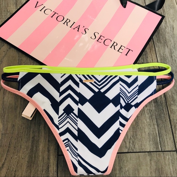 NWT Victoria's Secret Swim: Strappy Cheeky Bottom - Picture 3 of 4